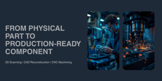 from physical part to production ready component