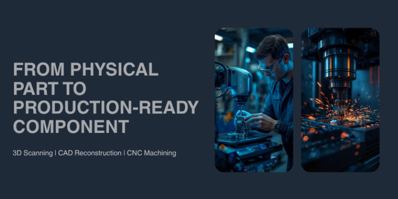 from physical part to production ready component