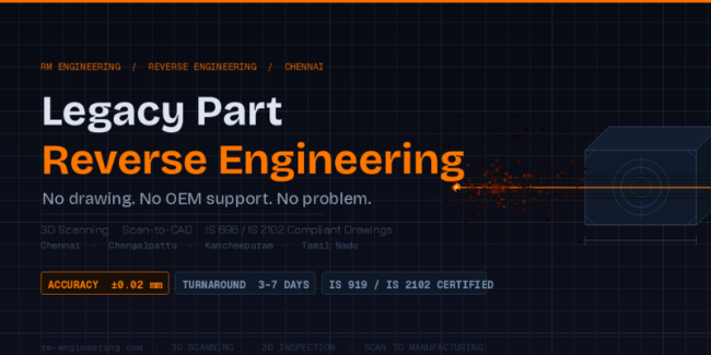 legacy part reverse engineering service