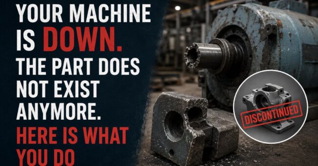 Your Machine Is Down. The Part Does Not Exist Anymore. Here Is What You Do. emergency scanning solution